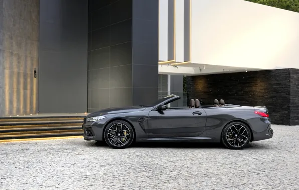 Picture BMW, convertible, side, 2019, BMW M8, M8, F91, M8 Competition Convertible, M8 Convertible, the building