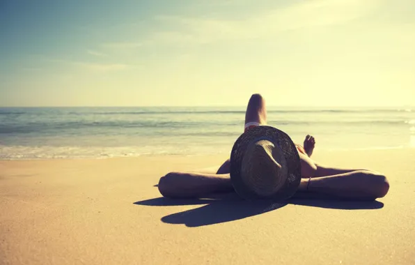 Picture sand, beach, the sun, mood, the ocean, tan, male