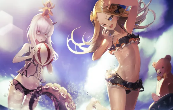 Picture Sea, Girls, The ball, The tentacles, Fate / Grand Order