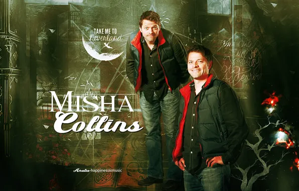 Picture collage, actor, Misha Collins, Misha Collins, by happinessismusic