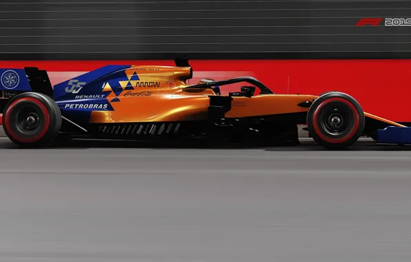 Picture speed, track, racing car, F1 2019, Mclaren MCL34