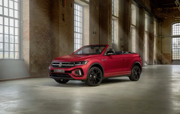 Picture Red, Volkswagen, Convertible, Car, Cabriolet, R-Line, Worldwide, T-Roc, 2021
