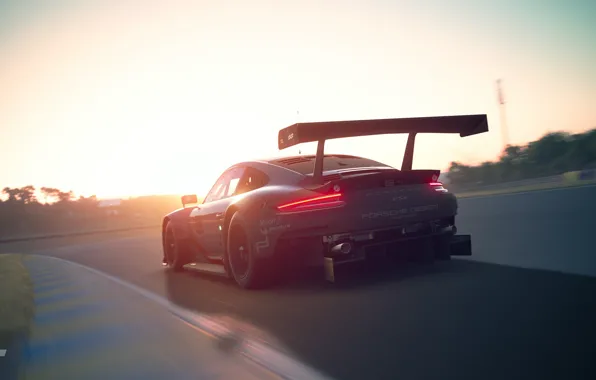 Picture Sunset, Auto, 911, Porsche, Machine, Track, RSR, Gran Turismo, Game Art, Porsche 911 RSR, Transport …