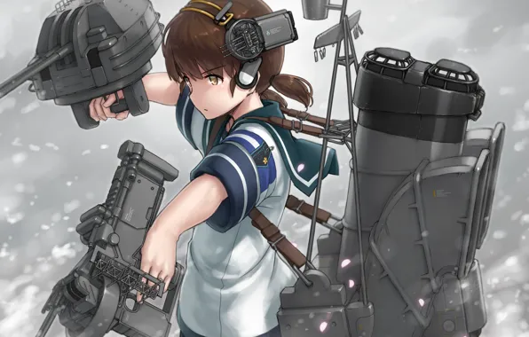 Picture girl, weapons, Kantai Collection