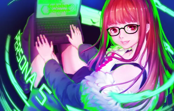 Picture girl, laptop, Persona, Person