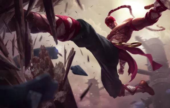 Picture male, League of Legends, training, Riot Games, Lee Sin