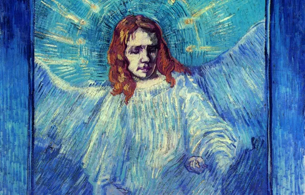 Picture Rembrandt, Vincent van Gogh, of an Angel after, Half Figure