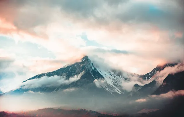 Picture Nature, Clouds, Mountains, Fog, Austria, Mountain, Landscape, Nature, Landscape, Forest, Mountain, Austria, Trees, Woods, Mountain …