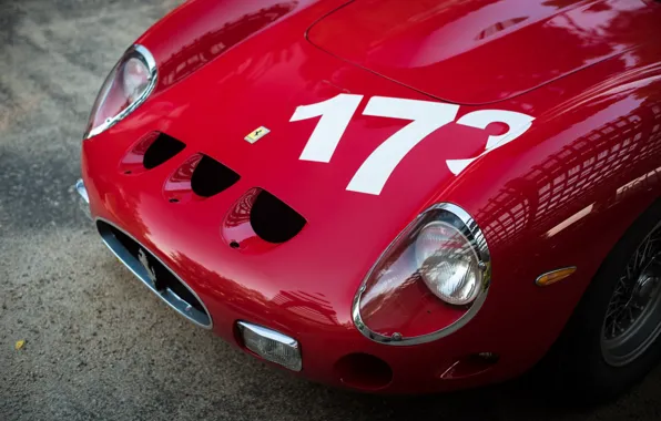 Picture Red, The hood, Ferrari 250 GTO