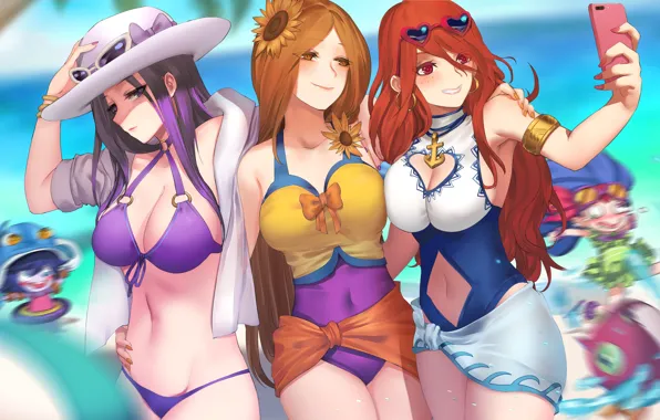 Picture Girls, Summer, Trio, League of Legends