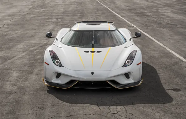 Picture Roadster, White, Koenigsegg, front view, White, the front, Hypercar, Hypercar, Regera