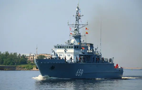 Picture ship, mine, Vladimir Yemelyanov
