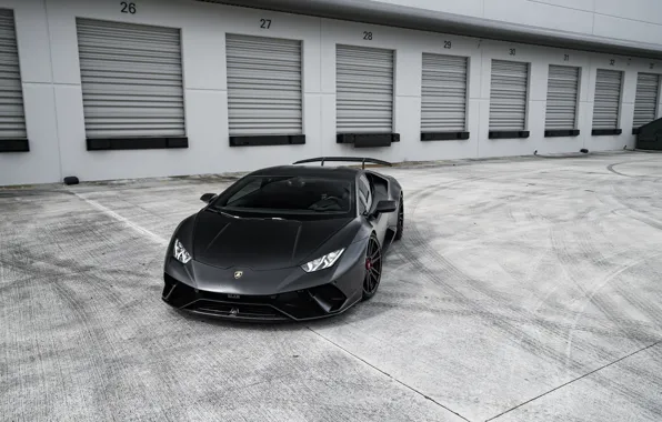 Picture Lamborghini, Black, VAG, Performante, Warehouses