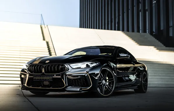 Picture black, tuning, coupe, shadow, BMW, ladder, Manhart, 2020, BMW M8, 4.4 L., two-door, V8 Biturbo, …