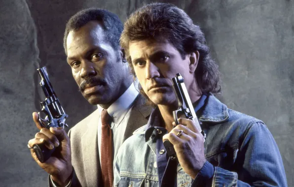 Picture Mel Gibson, Mel Gibson, Lethal Weapon, Lethal weapon, Danny Glover, Danny Glover