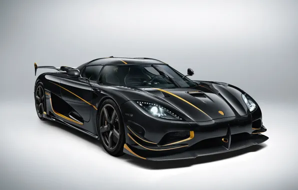 Picture coupe, Hypercar, carbon and gold, Koenigsegg Agera RS Gryphon