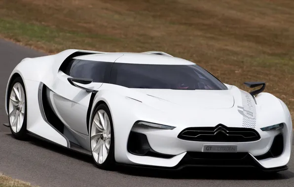 Picture Concept, white car, Citroën