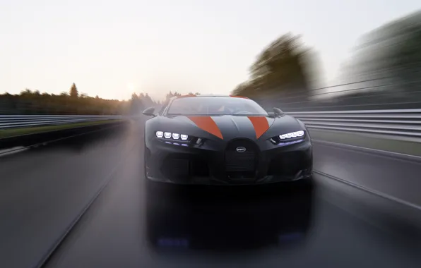 Picture Bugatti, road, speed, Chiron Super Sport