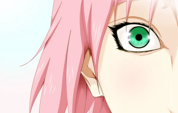 Picture look, girl, eyes, Naruto, Naruto, Sakura Haruno