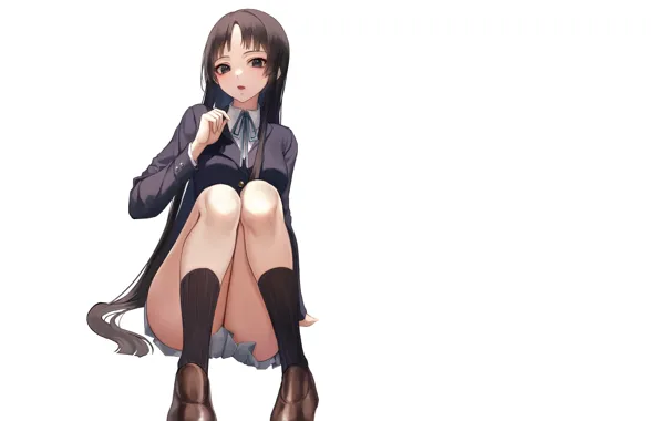 Picture kawaii, girl, sexy, school uniform, anime, pretty, babe, cute, uniform, seifuku, high school, school girl