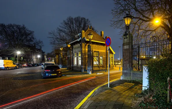 Picture lights, the evening, Netherlands, Holland, The Hague