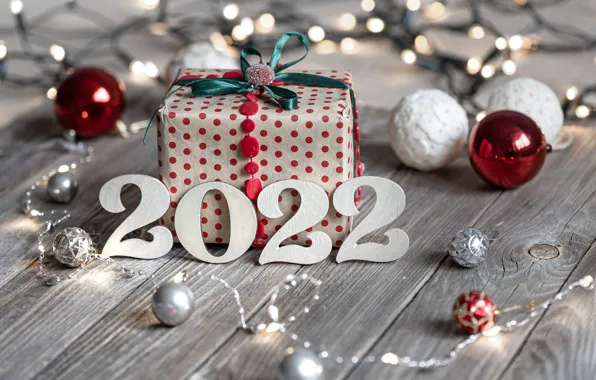 Picture balls, gift, balls, Board, Christmas, figures, New year, 2022