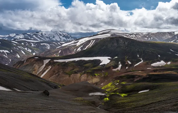 Picture mountains, Iceland, Landmannalaugar