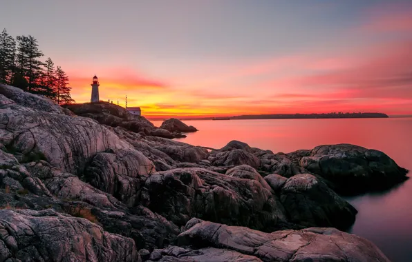 Picture rocks, coast, lighthouse