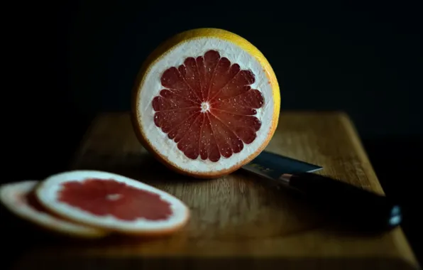 Picture knife, fruit, grapefruit