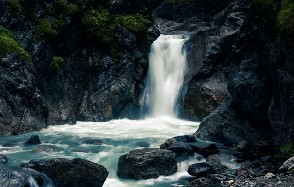 Picture stones, rocks, waterfall, stream