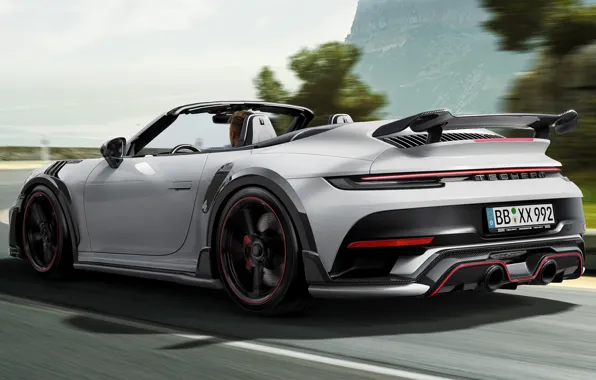 Picture movement, speed, highway, exterior, TechArt, Porsche GT Street R Cabriolet