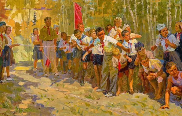 Picture Children, Picture, Пионеры, Rostislav Galitsky, У финиша, Галицкий Ростислав Николаевич