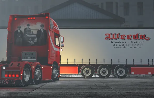 Picture winter, Daf, Euro truck simulator 2