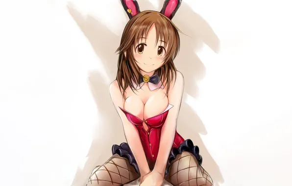 Picture girl, sexy, cleavage, boobs, anime, beautiful, short hair, pretty, brunette, erotic, breasts, attractive, idolmaster, handsome, …