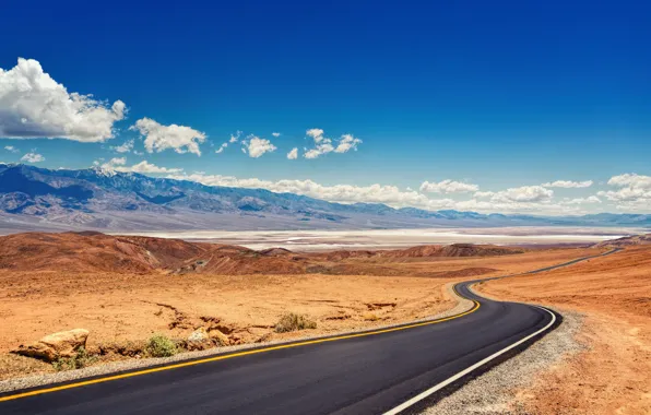 Picture road, nature, desert