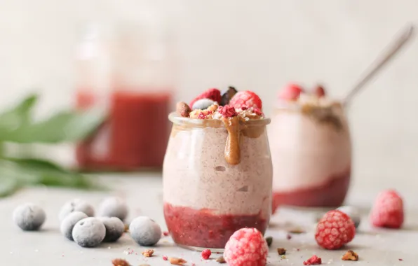 Picture berries, Breakfast, yogurt