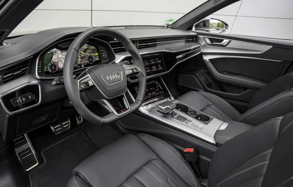 Picture Audi, salon, 2018, universal, dark gray, A6 Avant