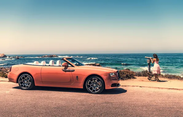 Picture Girl, Orange, Luxury, Rolls-Royce Wraith