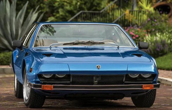 Picture greens, Lamborghini, blue, 1970, Lamba, Jarama, 400 GT