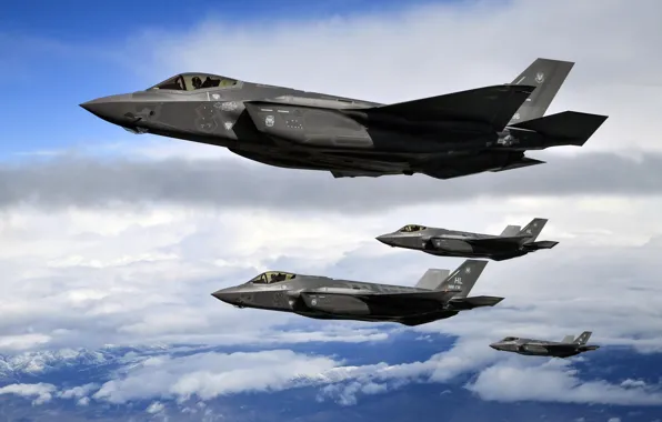 Picture UNITED STATES AIR FORCE, fighter-bomber, Lightning II, Lockheed Martin, F-35A