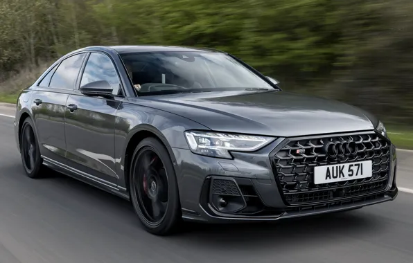 Picture speed, highway, sedan, Audi S8, 2022, for UK