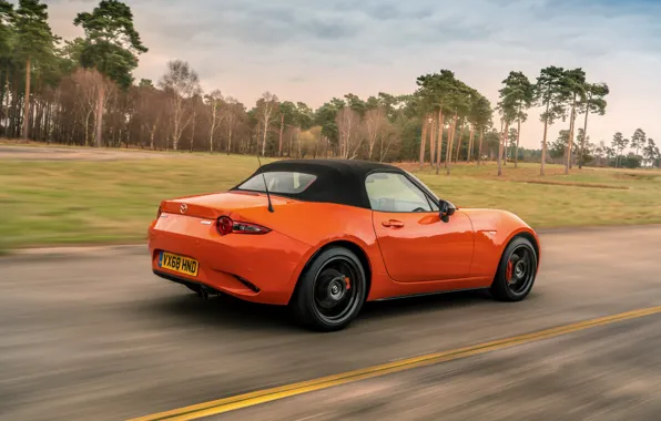 Picture orange, Mazda, Roadster, MX-5, 30th Anniversary Edition, the soft top, 2019