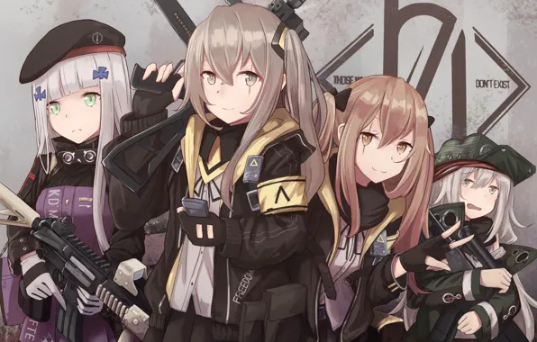 Picture girls, group, Girls Frontline, Girls front