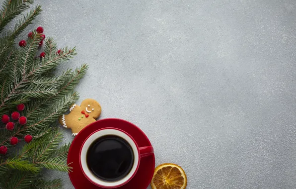 Picture coffee, Christmas, Cup, New year, tree, Happy New Year, Christmas, New Year, gift, Happy Christmas