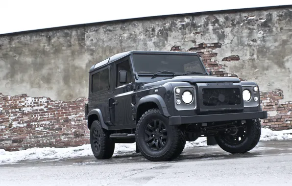 Picture Land Rover, Range Rover, Front, Black, 4x4, Defender, Defender 90, Prohect Kahn, Military Edition