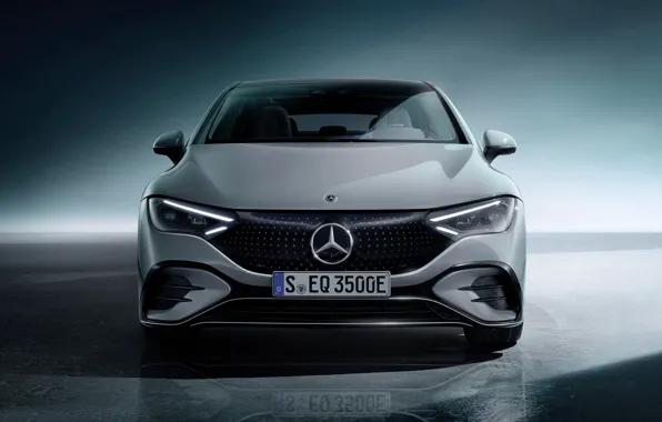 Picture Grey, Sedan, Mercedes, Mercedes-Benz, Front, Electric, 2022, V295, 288 hp, Electric G-Class, Mercedes-Benz EQE 350 …