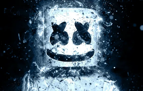 Picture smile, mask, smiley, DJ Marshmello