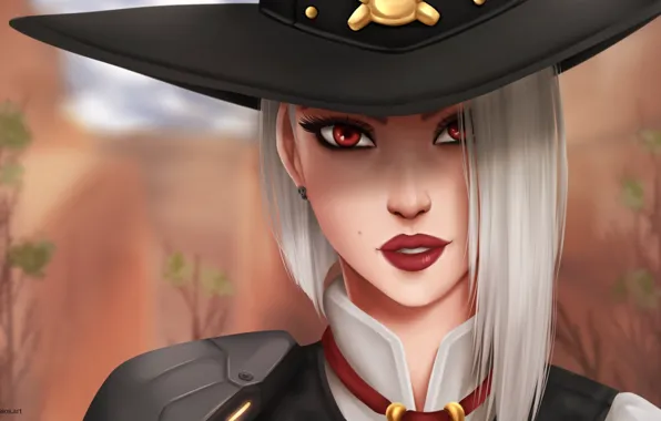 Picture Girl, Disaster, Face, Eyes, Blizzard, Art, Game, Ashe, Overwatch, Calamity, Game Art, Elizabeth Caledonia Ashe, …