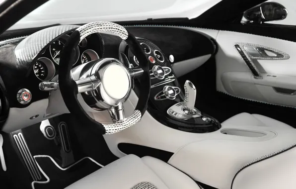 Picture design, interior, Bugatti, Veyron, Bugatti Veyron, Bugatti, Mansory, finish, Mansory, the interior of the car, …