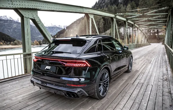 Picture Audi, Mountain, Tuning, River, ABBOT, Forest, Rear, SQ8